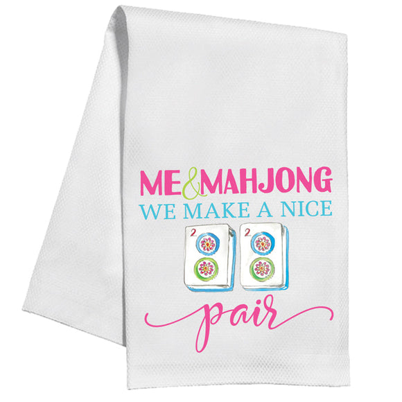 MAHJONG MAKE A NICE PAIR TEA TOWEL