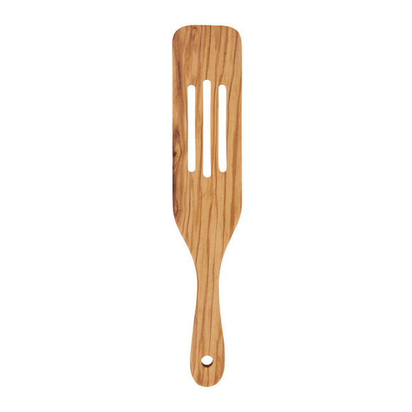 OLIVE WOOD SLOTTED SPURTLE