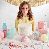 MULTI-COLORED GLITTER CANDLES, SET OF 16