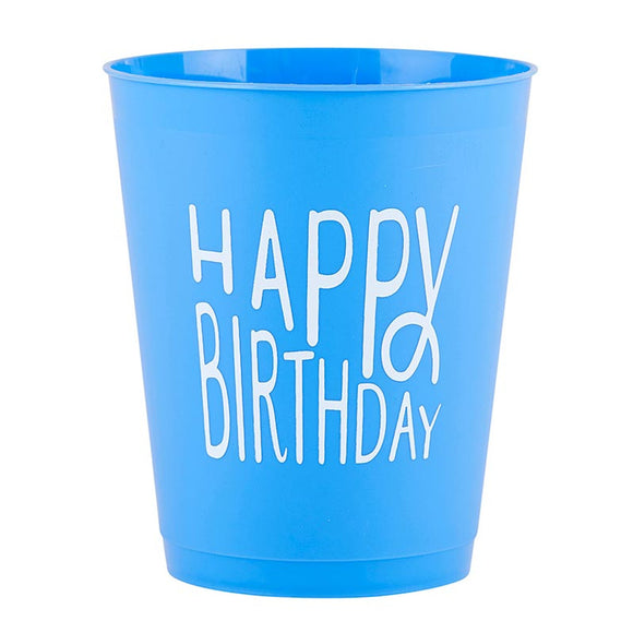 HAPPY BIRTHDAY BLUE FROST FLEX CUP