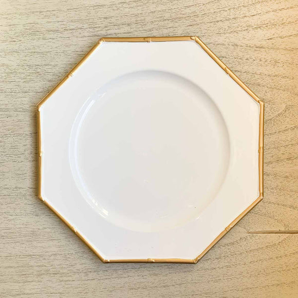 MANDALAY WHITE & GOLD CHARGER