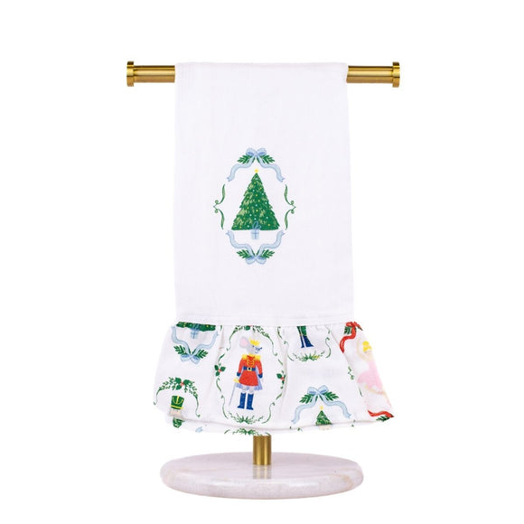 WALTZ TREE RUFFLE HAND TOWEL