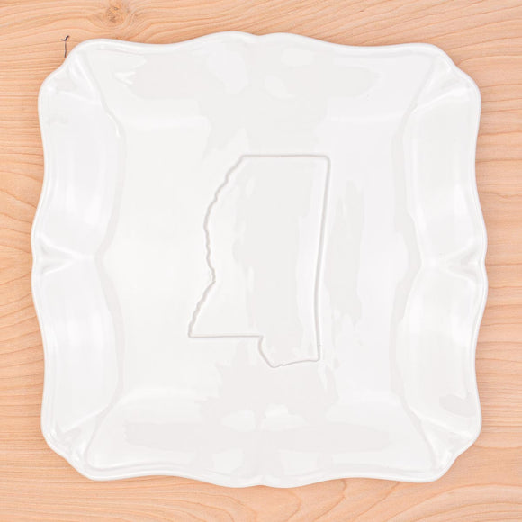 MS EMBOSSED SQUARE PLATTER