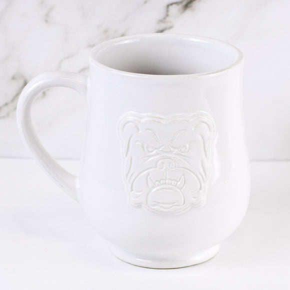 BULLDOG EMBOSSED COFFEE MUG