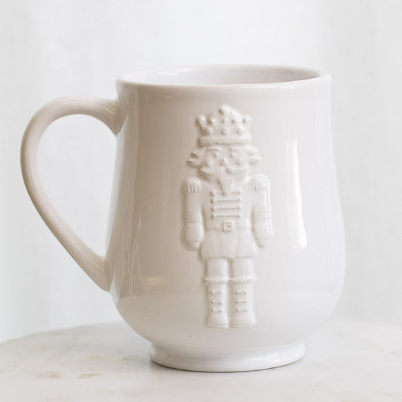 NUTCRACKER EMBOSSED COFFEE MUG