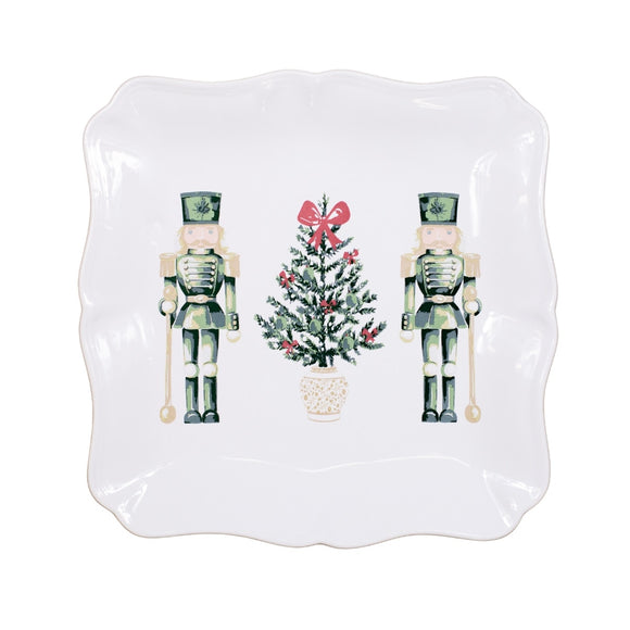 WATERCOLOR NUTCRACKER SQUARE PLATTER