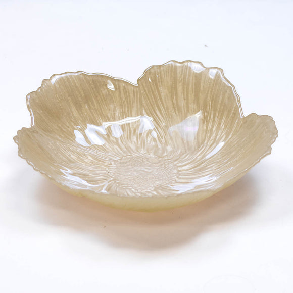 MAGNOLIA GLASS SERVING BOWL