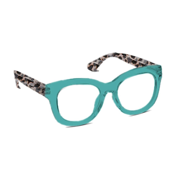 CAROLINE READERS - TEAL TORTOISE BY MARY SQUARE