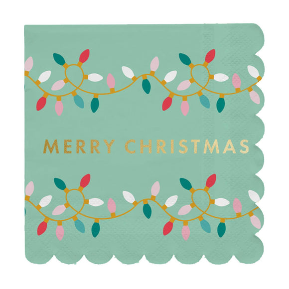 MERRY CHRISTMAS COCKTAIL NAPKINS