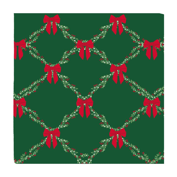 HOLIDAY TRELLIS COCKTAIL NAPKINS