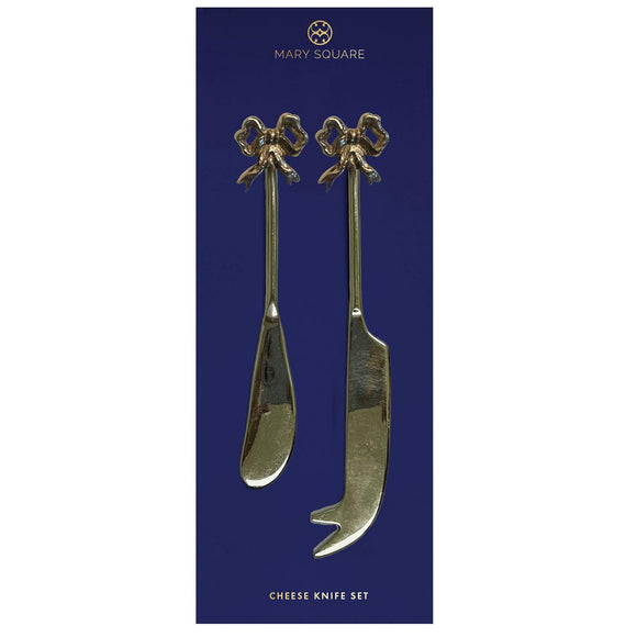 GOLD BOW CHEESE KNIFE SET