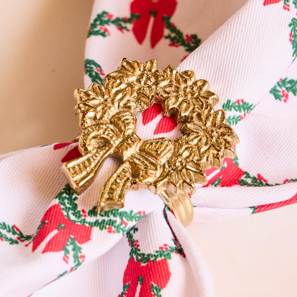 WREATH NAPKIN RINGS, SET OF 4