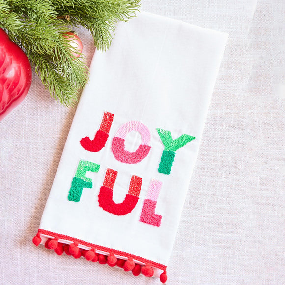 JOYFUL SEQUIN TEA TOWEL