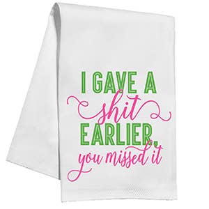 GAVE A * EARLIER KITCHEN TOWEL