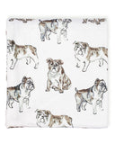 FOREVER BULLDOG BLANKET/THROW