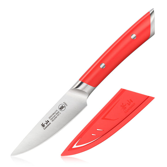 HELENA RED PARING KNIFE, 3.5