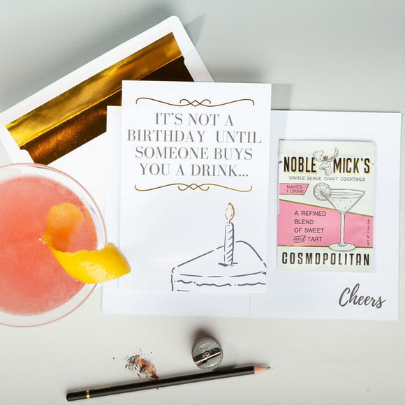 NOT A BIRTHDAY GREETING CARD