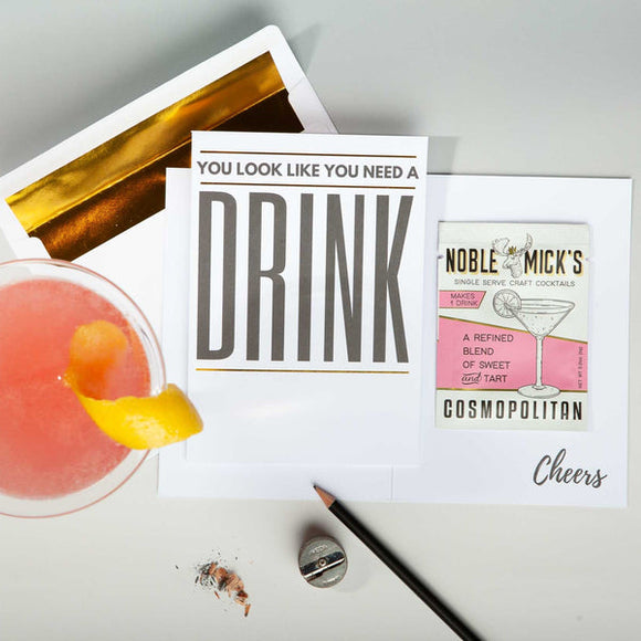 NEED A DRINK GREETING CARD