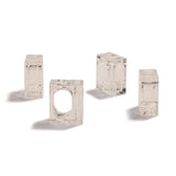 ACRYLIC NAPKIN FLOWER HOLDER, SET OF 4