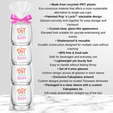 DOT CRACK BAM WINE GLASSES