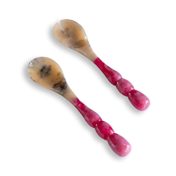SORBET SALAD SERVERS, RASPBERRY