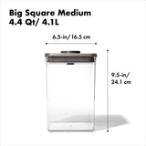 OXO POP-BIG SQUARE MEDIUM 4.4QT