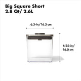 OXO POP-BIG SQUARE SHORT 2.8QT