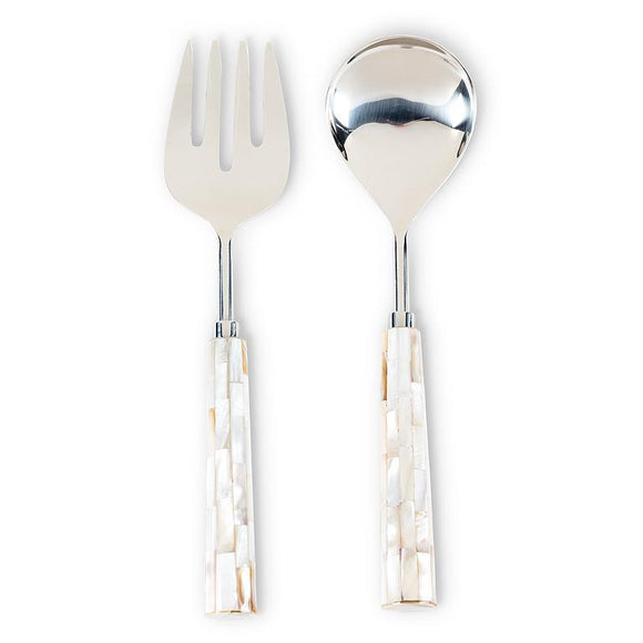 MOSAIC HANDLE SALAD SERVER SET