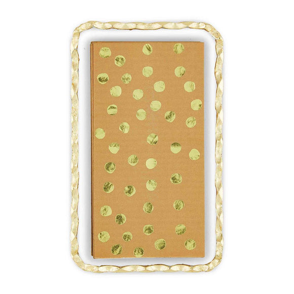 GOLD DOT GUEST TOWEL CADDY SET