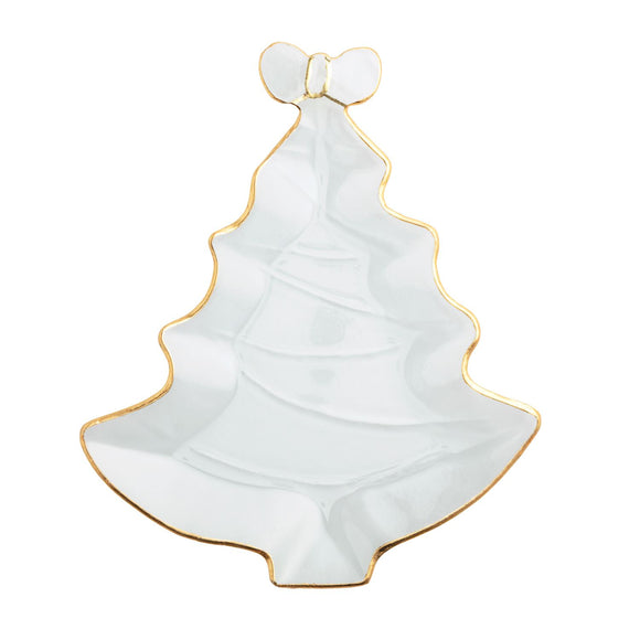 BOW TREE GLASS PLATTER