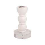 WHITE RESIN TAPER HOLDER, SMALL