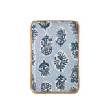 BLOCK PRINT PATTERN TIDBIT TRAY