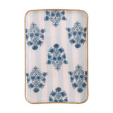 BLOCK PRINT PATTERN TIDBIT TRAY