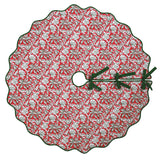 BLOCK PRINT CHRISTMAS TREE SKIRT