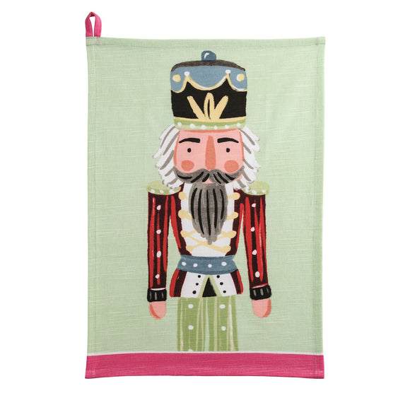 GREEN NUTCRACKER KITCHEN TOWEL