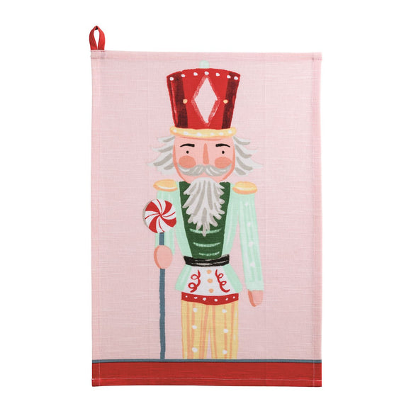 PINK NUTCRACKER KITCHEN TOWEL