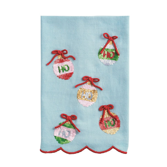 ORNAMENT SEQUIN TOWEL