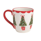 PAINTED CHRISTMAS MUG, ASSORTED