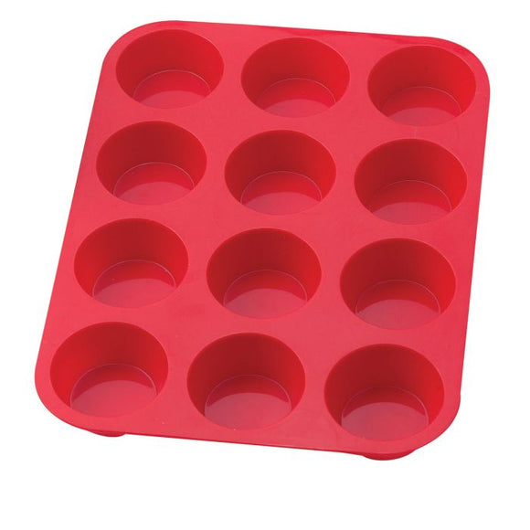 SILICONE MUFFIN PAN, 12 CUP