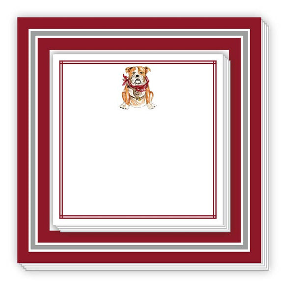 BULLDOG SQUARE PAPER PLACEMAT