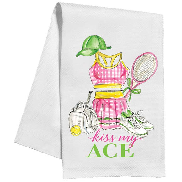 KISS MY ACE TENNIS KITCHEN TOWEL
