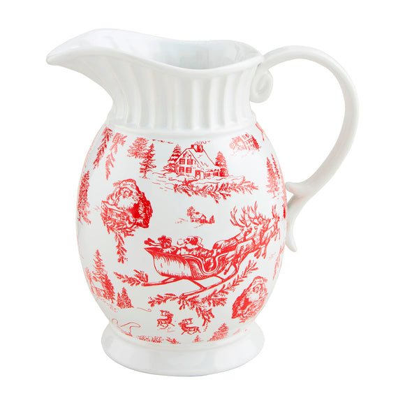 TOILE CERAMIC PITCHER
