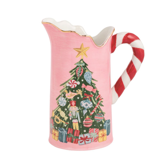 CHRISTMAS CANDY HANDLE PITCHER