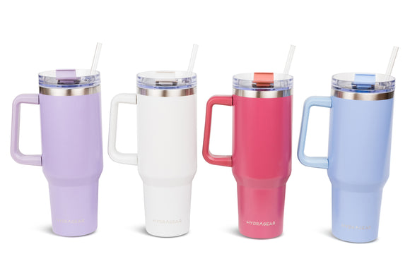 ATLAS TUMBLER WITH HANDLE AND STRAW