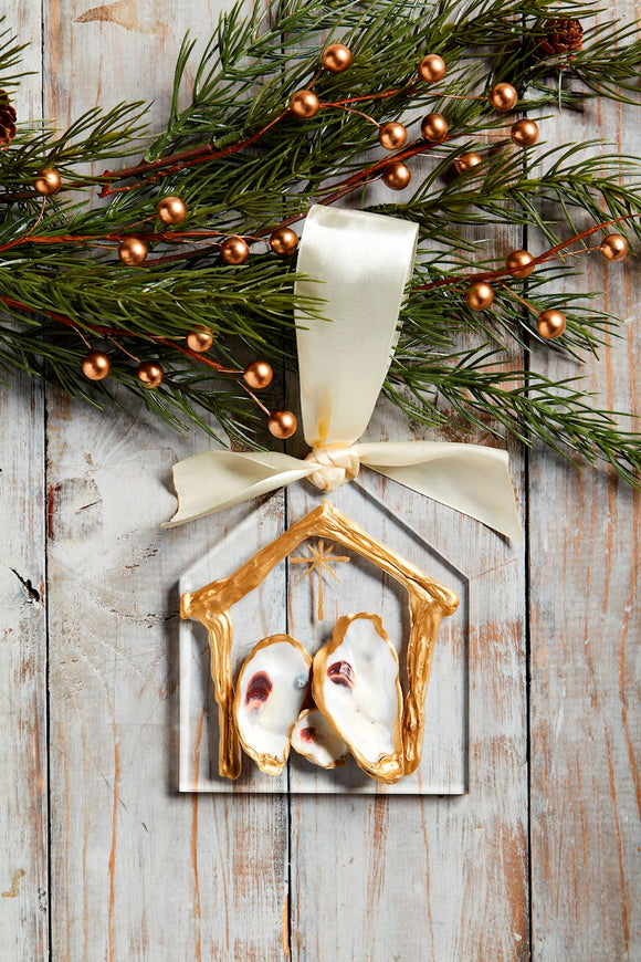 OYSTER NATIVITY ORNAMENT