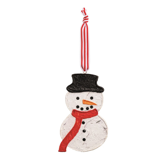 SNOWMAN PAINTED ORNAMENT