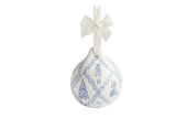 PAPER MACHE BALL ORNAMENT, ASSORTED