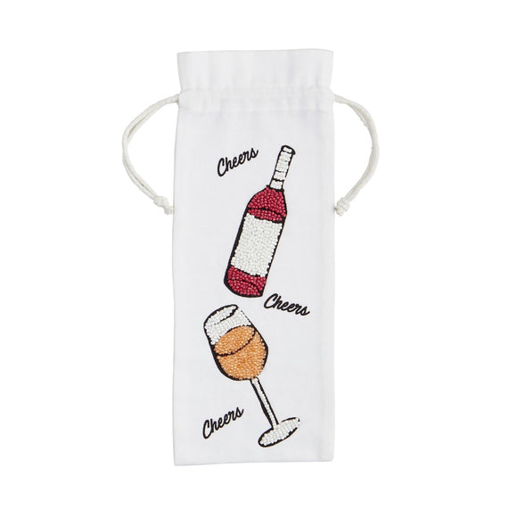 WINE BOTTLE BEADED WINE BAG