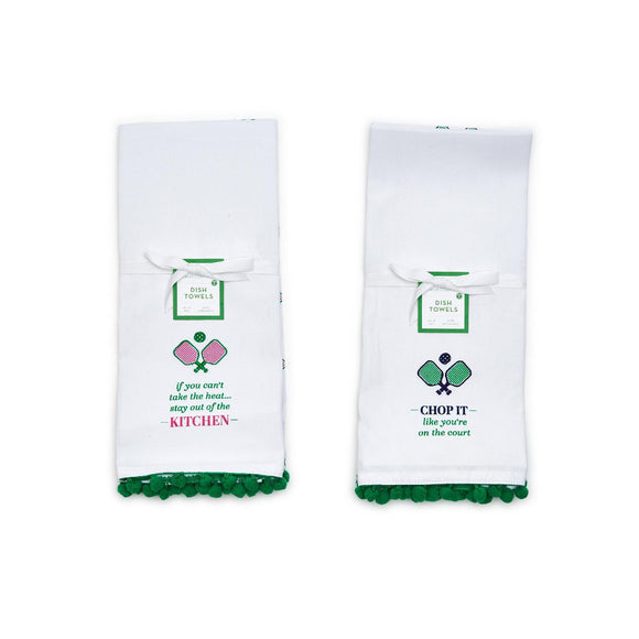 PICKLEBALL DISH TOWELS, SET OF 2