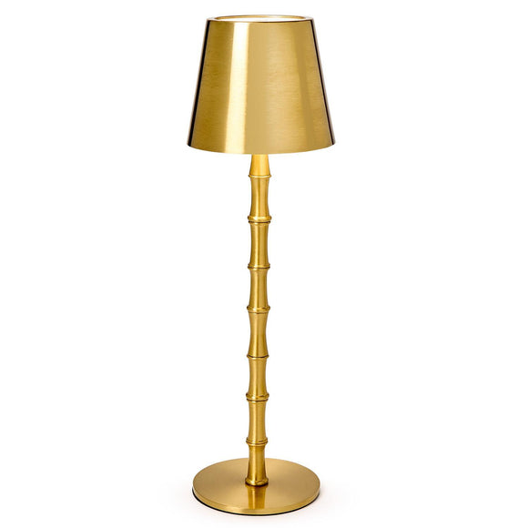 GOLD BAMBOO LED CORDLESS TABLE LAMP